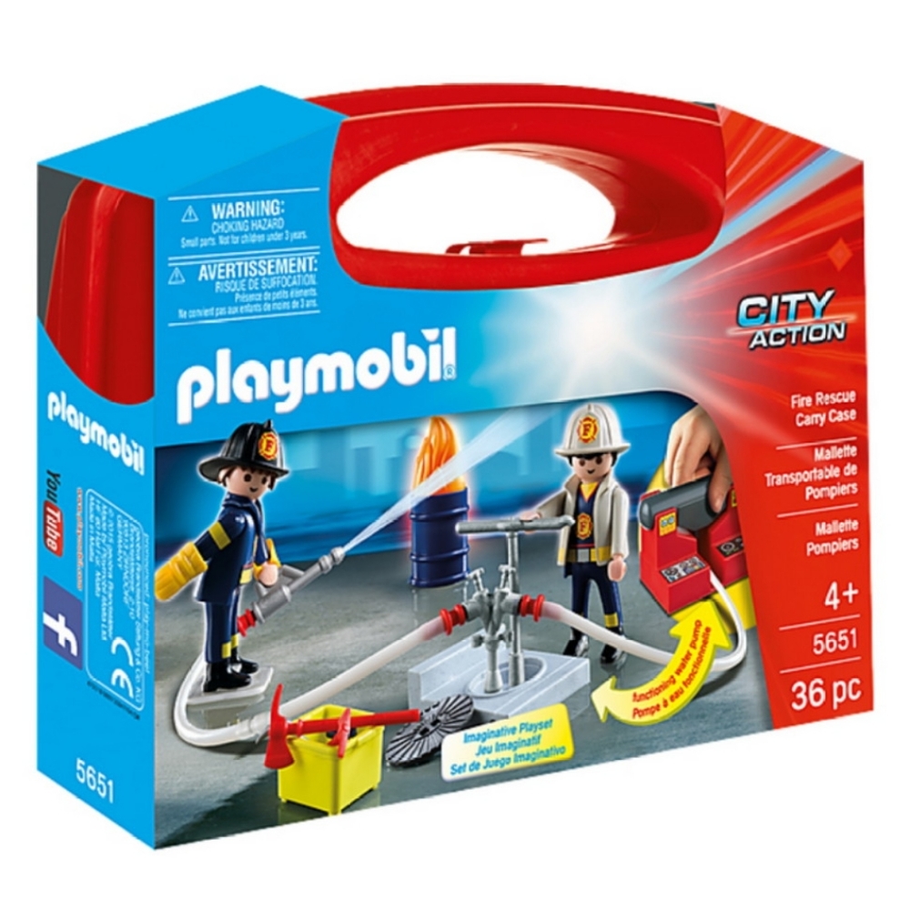 PLAYMOBIL Fire Rescue Carry Case Set